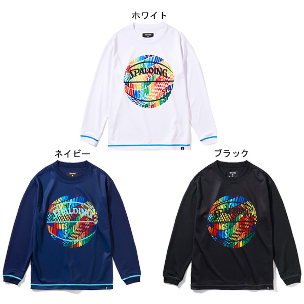 フライトスポーツWEBSHOP / 【バスケットボールウェア ジュニア】 ジュニアロングスリーブTシャツ オプティカルレインボー